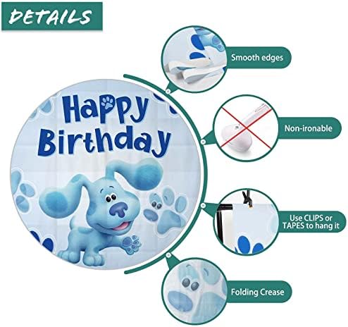עונתווד 7 * 5 רגל יום הולדת שמח בלוז כלב רקע לבנים מסיבת יום הולדת צילום רקע תינוק ילדים יום הולדת כחול