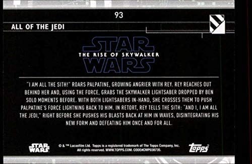 2020 Topps מלחמת הכוכבים העלייה של Skywalker Series 2 Purple 93 כל כרטיס המסחר של ג'די ריי
