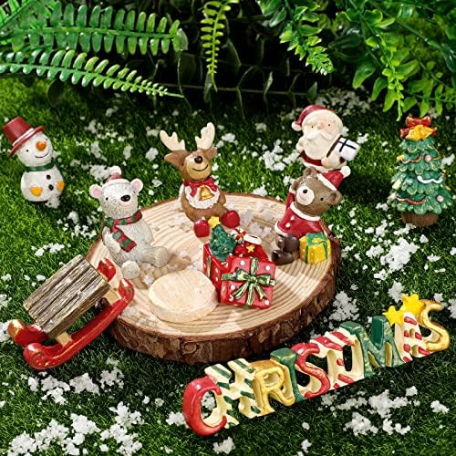 חג המולד אקווריום קישוט האקווריום יצירתי אקווריום שרף קישוט חג המולד סדרת גינון דקור חג המולד עץ סנטה
