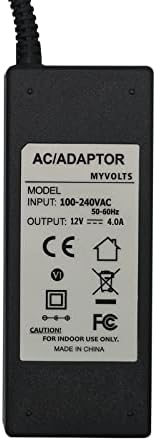 MyVolts 12V מתאם אספקת חשמל תואם/החלפה למסך AOC E2461FWH - התקע האמריקני