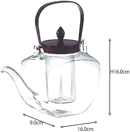 Chirori: Hirota Glass 290612 154-RE-T Cirori תה אדום לכה, 3.5 x 6.3 אינץ ', 15.2 fl oz, מיוצר ביפן