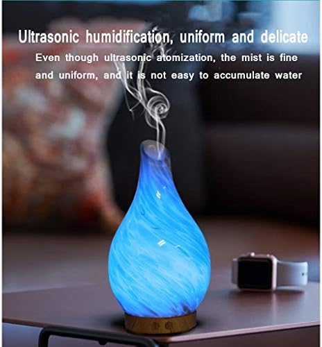 מנורות ניחוח QFFL מנורת ארומתרפיה ענן זכוכית ענן אטומיזציה קולית מפזר שקט לחדר שינה 100 מל מים עם כיבוי