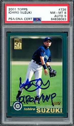 ICHIRO SUZUKI Autoggmed 2001 TOPP