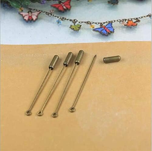 גן NX 30 יחידות סיכה נחושת סיכת מקל מתכת DIY ממצאי תכשיטים בעבודת יד סיכת עיניים מחט ארוכה לצעיף דש