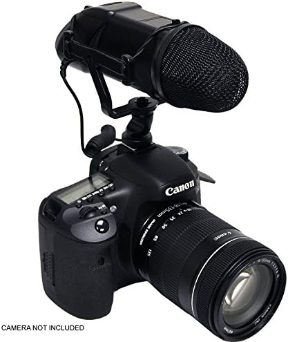 מיקרופון מקצועי של NC דיגיטלי תואם ל- Nikon D7500 עם מאף רוח חתול מת למערכות יוקרתיות