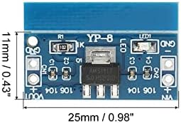 MECCANIXITY DC-DC BUCK CONVERTER VELTAGE VOVATOR AMS1117 6.5-12V עד 5V 0.8A כחול לשנאי חשמל עם חבילת