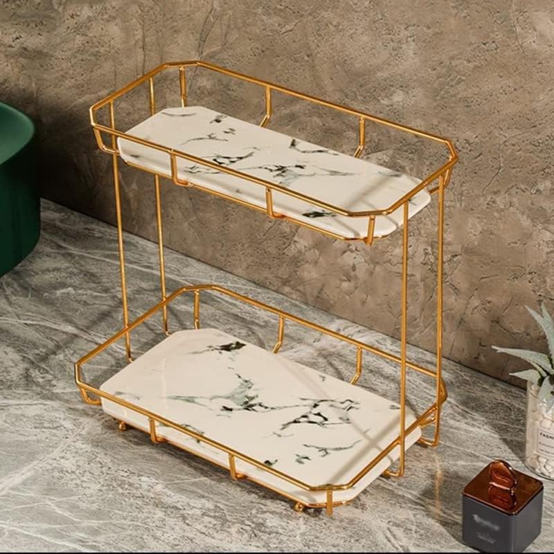 SDEWFG מדף אמבטיה מדף אחסון תצוגת מדפים קוסמטיקה מחזיקת שכבה מרובה שכבה מארגן אמבטיה תיבת ברזל משק בית
