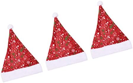 קסיו חג המולד כובע יוניסקס חג המולד כובע 3 יחידותצבע חמוד סנטה קלאוס