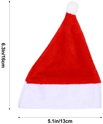 סוימיס 12 יחידות דקורטיבי חג המולד כובע חג המולד שאינו ארוג כובע