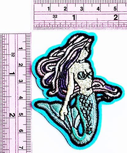 הגדר 3 יח ', בת ים, נסיכת סוס ים, קריקטורה פרל צדף ים בת ים אוקיינוס ​​קיץ חוף קיץ ילדים קריקטורה ברזל