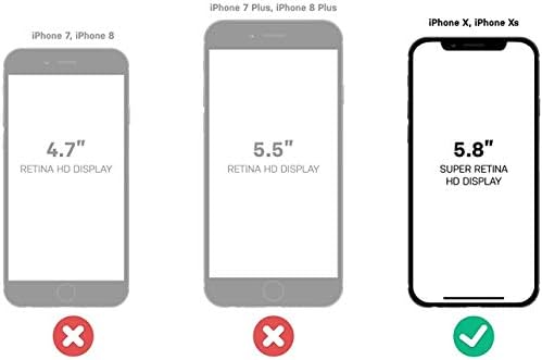 Otterbox + סדרת סימטריה של פופ מארז לאייפון XS & iPhone X אריזה קמעונאית - מערבולת קוטבית עם Sparkle