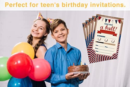 הזמנות ליום הולדת בייסבול של OICPYD, הנושא של בייסבול הנושא למסיבת יום הולדת הזמנות לילדים לבנות ילדים,