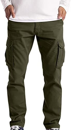 מכנסי מטען רחבים של Xiaxogool, פלוס מכנסי מטען בגודל לגברים מכנסיים אתלטים מזדמנים מכנסיים רופפים בכושר