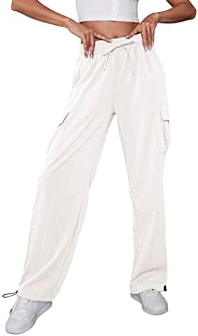 מכנסי מטען לנשים מכנסיים מטיילים במכנסיים מותניים גבוה