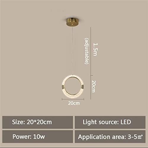 LiRuxUN פשוט העברת אור גבוה העברת נברשת LED רומנטית וחמה מנורת חדר שינה קישוט ביתי