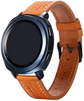 Semilu תואם ל- Samsung Galaxy Watch 3 להקות 41 ממ, עור פס שעון 20 ממ עבור Galaxy Watch, Galaxy Watch