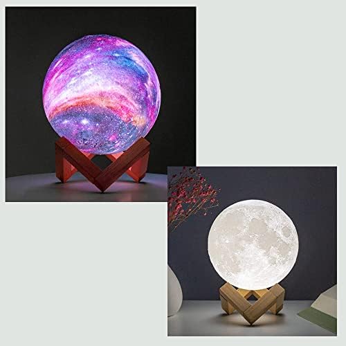 BrightWorld 3D מנורה מנורה גלקסי מנורת ירח אור