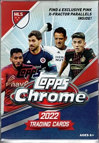 2022 Topps Chrome MLS Major League Factory Factory אטום Blaster Box 30 קלפים 6 חבילות של 5 קלפים. מצא