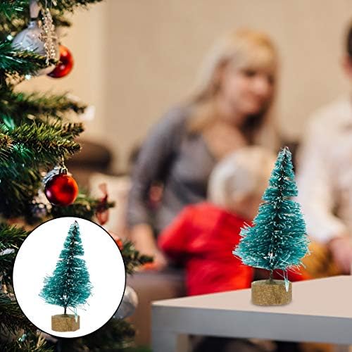 24 יחידים מיני עץ חג המולד עיצוב שולחן עבודה ציוד למסיבות קישוט לחנות ביתי קישוטי חג המולד
