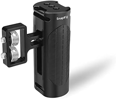 הוכחה ידית צדדית של Snaprig Mini למצלמת DSLR קטנה עד בינונית. עיצוב מתכוונן עם אחיזה נוחה ומאובטחת.