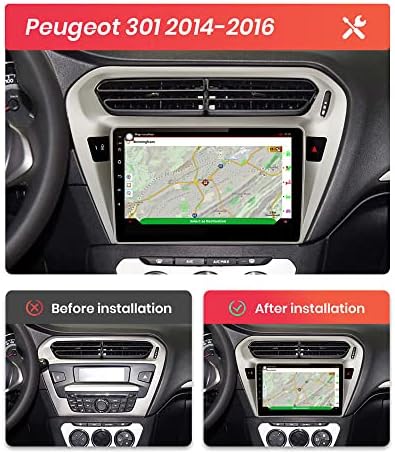 Bestycar 9''Android רדיו סטריאו לרכב לפיג'ו 301 Citroen Elysee 2013-2018 אוקטה ליבה אנדרואיד 10.0 מסך