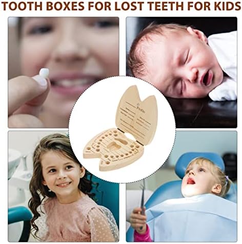 תיבת שיניים לתינוק טויוויאן לבנים ולבנות, מחזיק פיות שיני תינוק מעץ, תיבת שיניים מזכרת ארגונית לילדים