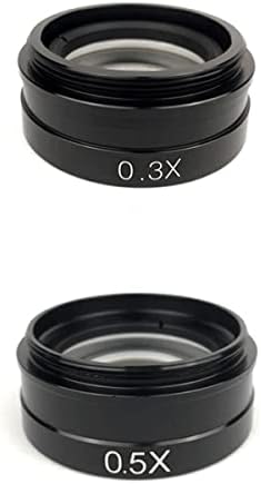 אביזרי מיקרוסקופ 0.5 איקס / 2.0 איקס / 0.3 איקס עדשת זכוכית אובייקטיבית עזר לתעשיית עדשות 80 איקס 300