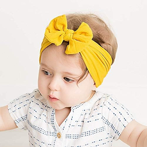 מאירי תינוק קשת ניילון בגימור עבור בנות ילדים רך אלסטי עגול ראש לעטוף יילוד קשת גומייה לשיער שיער אבזרים,