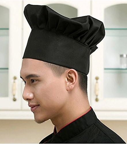 שף כובע סט של 6 יחידות חבילה למבוגרים מתכוונן אלסטי בייקר מטבח בישול שף כובע