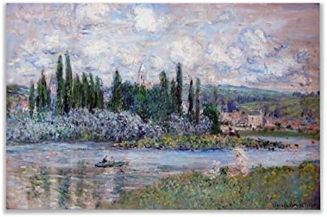 אוסף אמנות קיר של מונה אוסף קנבס מבט על Vetheuil, 1880 מאת Claude Monet Prints עטוף גלריה עטופה אמנות