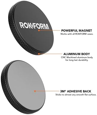 ROKFORM - iPhone 14 פלוס מגנט כפול ומארז קריסטל תואם Magsafe + הר טלפון מגנטי נמוך