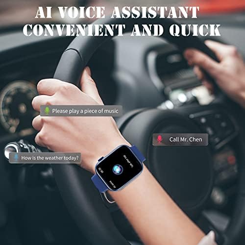 Watch Smart, 1.8 '' שעונים חכמים עבור נשים עם נשים עם AI שליטה קולית שיחה/טקסט/דופק/צג שינה, שעון כושר
