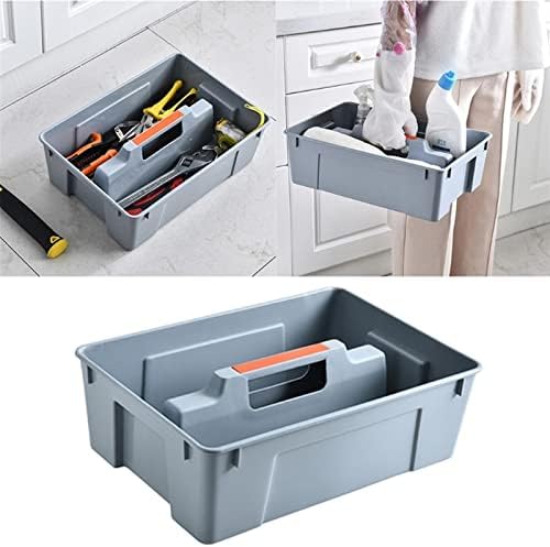 Lakikagjh תיבת כלים מחלקים קופסא אחסון כלים ניידים ניידים חומרת חומרה עם ידית למטבח ביתי סלון