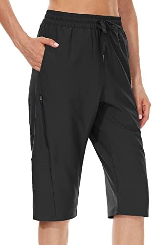 מכנסיים קצרים ארוכים של נשים ג'נארי 15 מכנסי ברמודה קצרים מתחת לברך מהירים יבש חיצוני חיצוני גולף ארוך