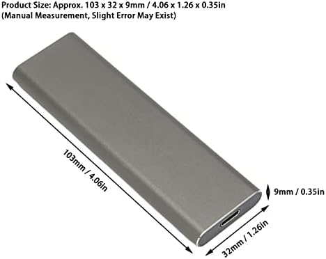 מארז SSD של NVME, סגסוגת אלומיניום תאימות חזקה M.2 מארז למחשב לנתונים למחשב