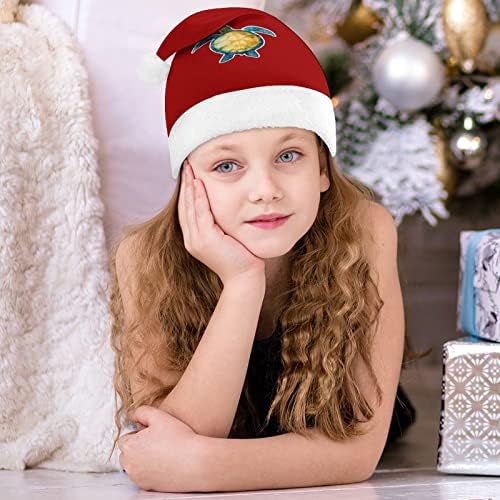 עניבה לצבוע מגניב ים צב חג המולד כובע רך קטיפה סנטה כובע מצחיק כפה עבור חג המולד לשנה חדשה חגיגי מפלגה