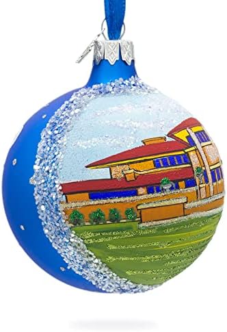 פרנק לויד רייט של מרטין בית, באפלו, ניו יורק, ארה ב זכוכית כדור חג המולד קישוט 3.25 סנטימטרים