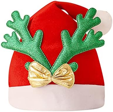 ג ' ופו כובע סנטה למבוגרים עבור מסיבת חג המולד חג המולד כובע יוניסקס אספקת כובע חג בייסבול איום כדי