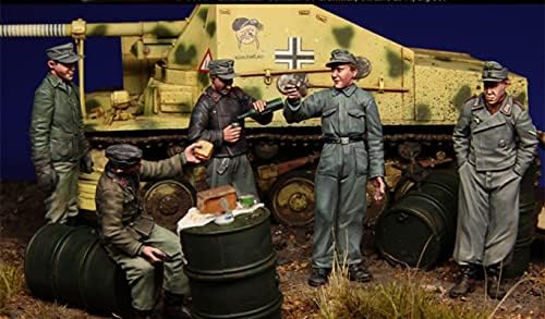 גודמואל 1/35 מלחמת העולם השנייה גרמנית טנק צוות שרף חייל דגם ערכת / אינו מורכב & לא צבוע מיניאטורי ערכת