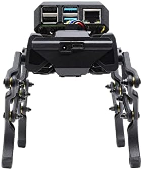 WAVEGO, רובוט דמוי כלב ביוני, קוד פתוח עבור ESP32 ו- PI4B, זיהוי פנים, מעקב צבעוני, איתור תנועה