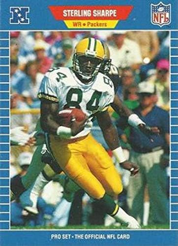 1989 סט פרו 550 סטרלינג Sharpe Green Bay Packers NFL כרטיס כדורגל