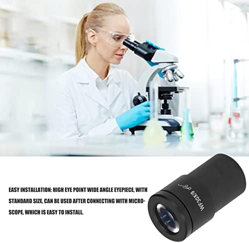 מיקרוסקופ עינית 30 על 9 ממ שדה 30 ממ ממשק גבוהה עין נקודת רחב זווית אופטי זכוכית עדשה עבור מעבדה סטריאו,