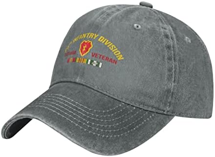 25 חטיבת חיל רגלים וייטנאם ותיק בייסבול כובע גברים נשים מתכוונן רכיבה על אופניים כובע יוניסקס חיצוני
