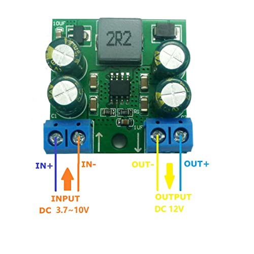 Eletechsup 60W Step-up DC-DC Converter מודול 3.7-19V ל- 12V עבור Arduiuo Nano ESP8266