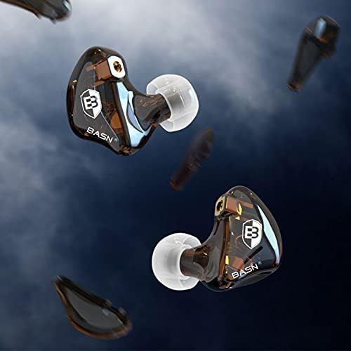 אוזניות של צג אוזניות באוזן אוזניות דינמיות כפולות באוזניות אוזניות מוזיקאים כבלים MMCX ניתנים לניתוק