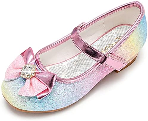 בנות שמלת נעלי מרי ג ' יין חתונה פרח השושבינות עקבים גליטר נסיכת נעליים לילדים פעוט