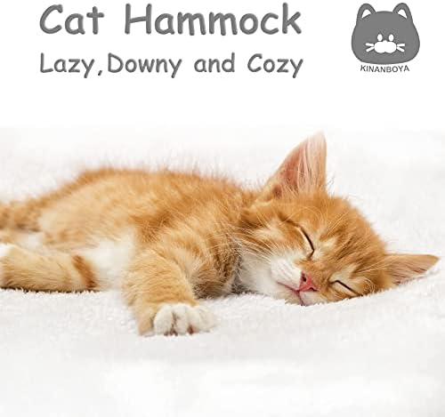 חתול ערסל כלוב, שכבה כפולה תליית מיטה לחיות מחמד לחתולים חתלתול גור ארנבים חמוסים, חתול ערסלים מוט מיטת