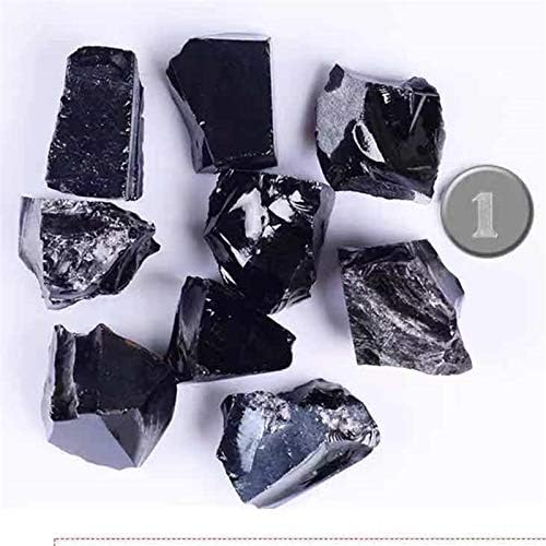 Leevon Crystal טבעי גולמי שחור שחור קוורץ קריסטל דגימה קריסטל מחוספס 300 גרם יואנין