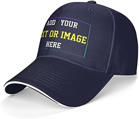 מותאם אישית בייסבול כובע עם שלך טקסט תמונה,אישית מתכוונן נהג משאית כובעי מזדמן כובע עבור מתנות שחור