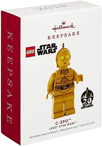 Hallmark Keepsake חג המולד לשנת 2019 מיום LEGO מלחמת הכוכבים C-3PO קישוט, C3PO